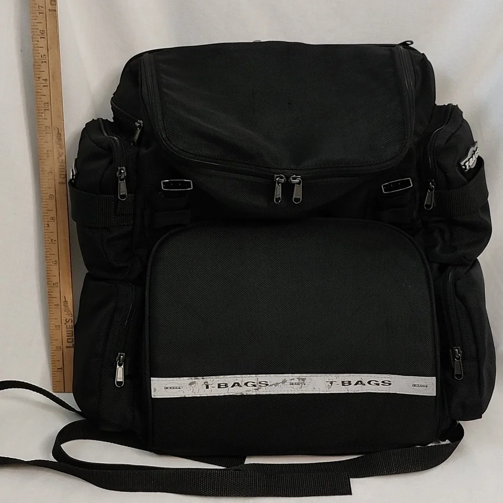 T-Bags Custom Black Convertible Travel Bag Set